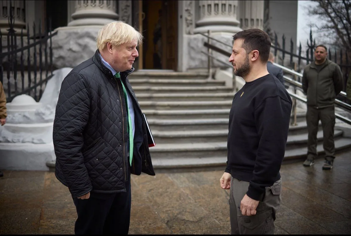 Борис Джонсон та Володимир Зеленський. Фото: Facebook Boris Johnson
