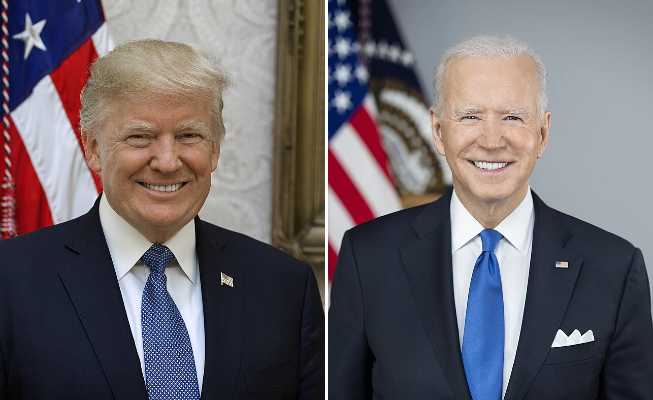 Джо Байден і Дональд Трамп. Колаж з відкритих джерел