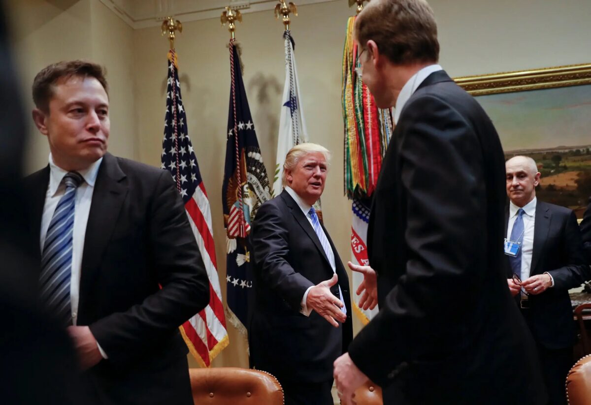 Дональд Трамп та Ілон Маск. Фото: Pablo Martinez Monsivais/Associated Press