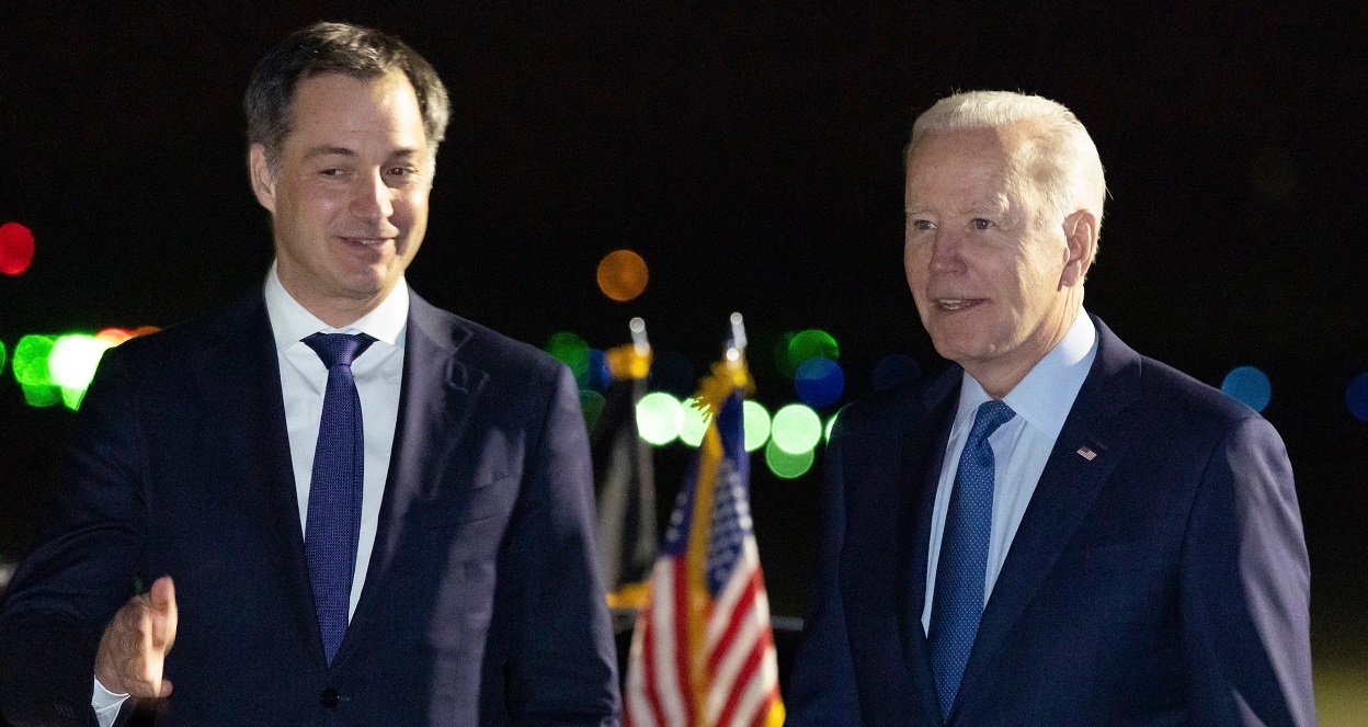 Президент США Джо Байдена та прем’єр Бельгії Александр де Кроо. Фото: dpgmedia.be. Александр де Кроо. Фото: dpgmedia.be
